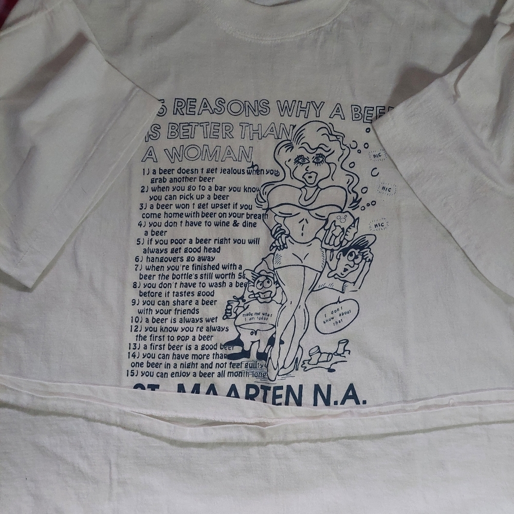 Vintage Beer 15 Reasons T-shirt - Picture 2 of 7